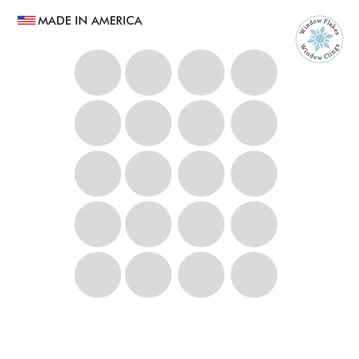 Window Flakes 22 Pack Etched Glass Safety Stickers 50mm (2 Inch) | Prevent Bird Strikes & Accidents - view 7
