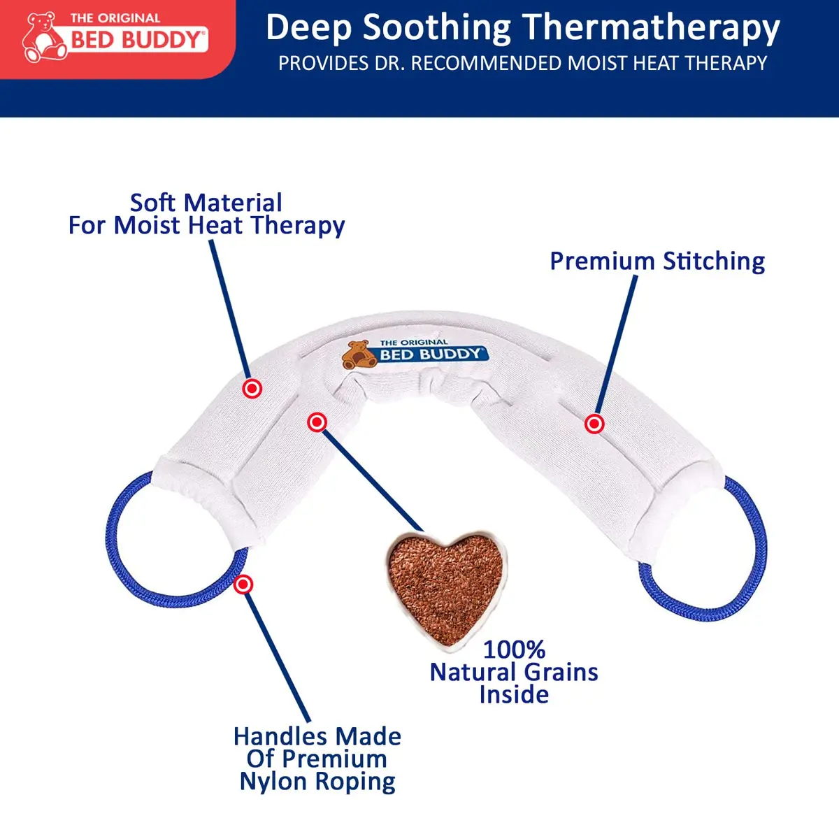 Bed Buddy Hot and Cold Neck Wrap 2 Pack | Moist Heat & Cold Therapy for Neck & Muscles - view 3