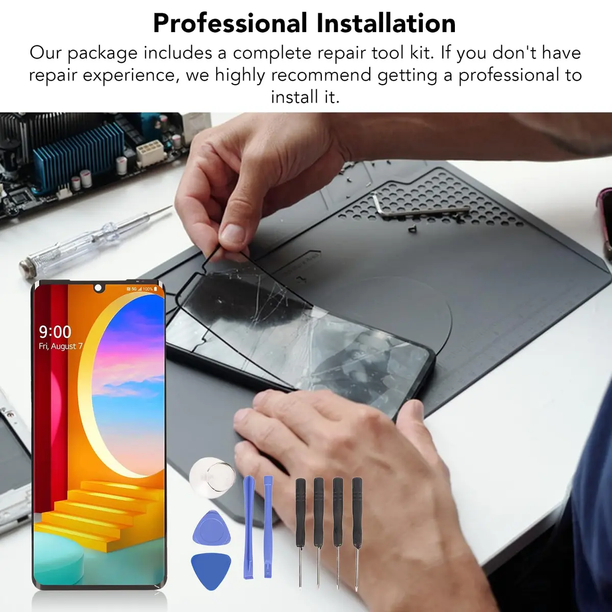 Diyeeni Velvet 5G G9 Screen Replacement 6.8in | 3D Touch Digitizer with Fingerprint - view 7