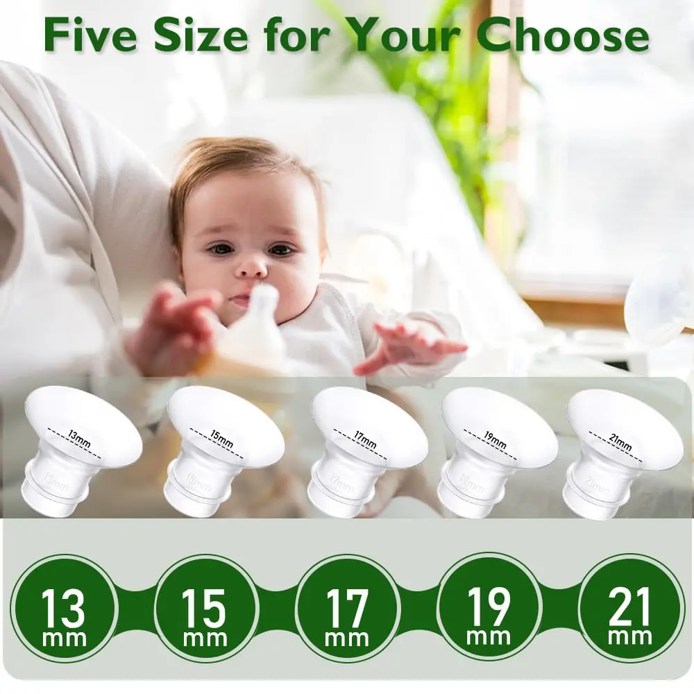 IVARONAL Flange Inserts 21mm | Compatible with Most Breast Pumps, Reduce 24mm Tunnel, Food-Grade Silicone, 6PCS - view 7