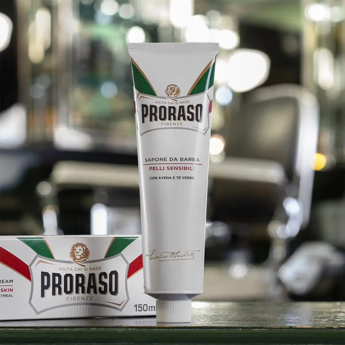 Proraso Shaving Cream Oatmeal & Green Tea 300ml (10.2 Fl Oz) | Nourishing & Gentle Formula for Sensitive Skin - view 6