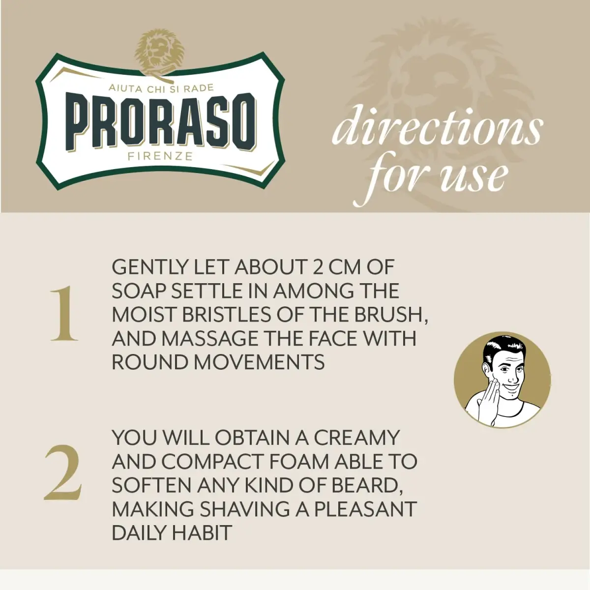 Proraso Shaving Cream Oatmeal & Green Tea 300ml (10.2 Fl Oz) | Nourishing & Gentle Formula for Sensitive Skin - view 3