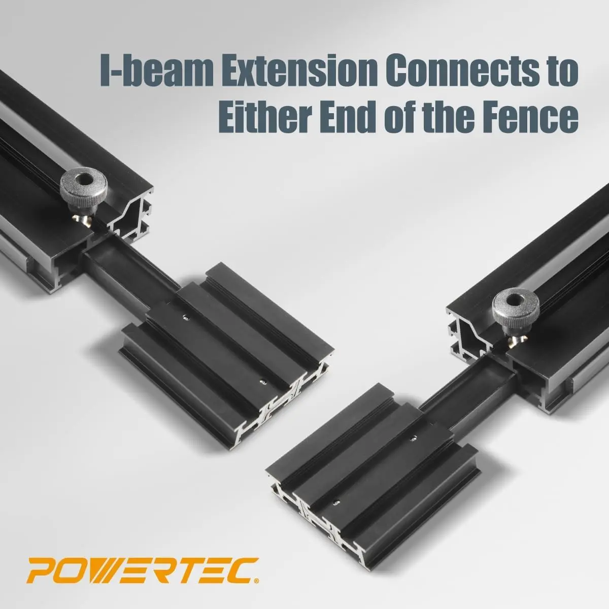 POWERTEC Precision Miter Gauge System for Table Saw Kit w/Telescoping Fence | 11 Preset Angle Stops - view 9