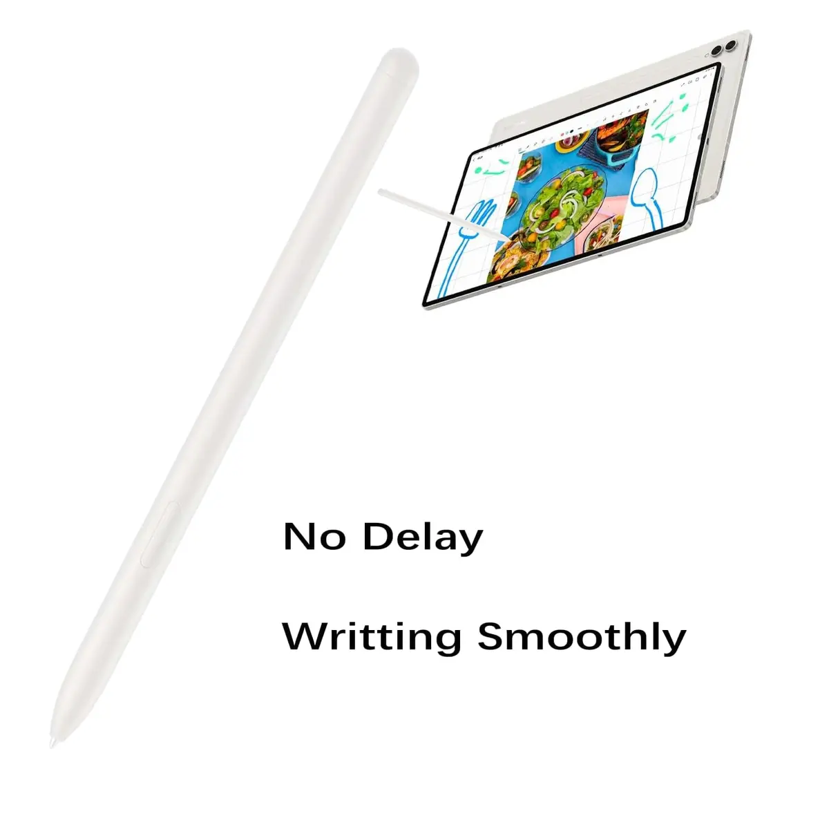 Peixiong S9 S Pen for Samsung Galaxy Tab S9 /S9 Plus/S9 Ultra | 0.7mm Tips, Pressure Sensor, Beige - view 6