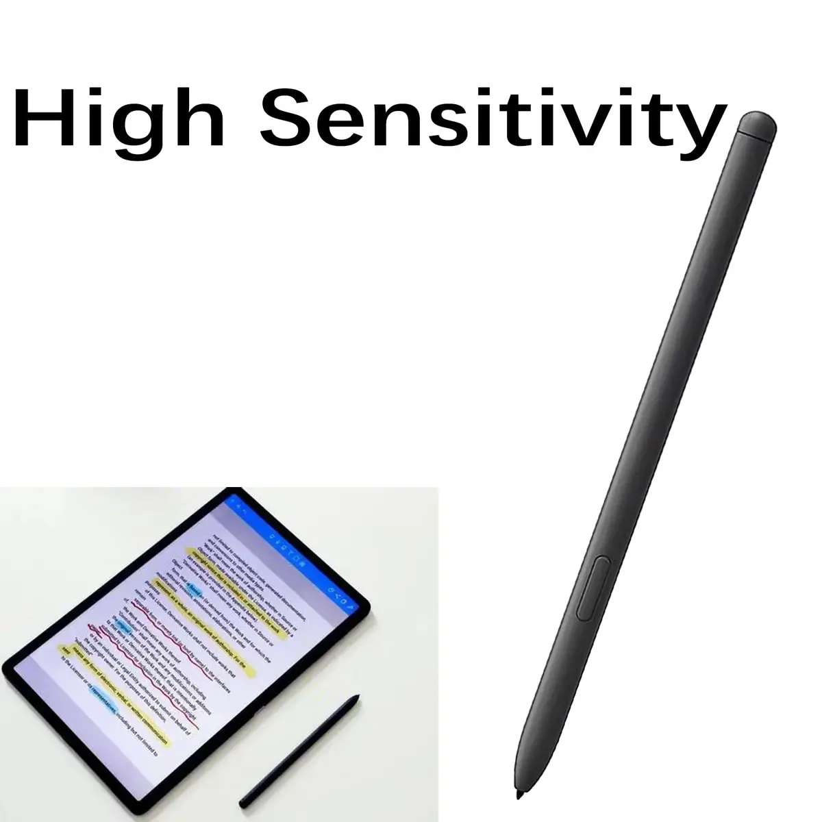 Dakexiong Galaxy S9 Ultra S Pen Replacement for Samsung Galaxy Tab S9 Plus Stylus Pen with Bluetooth (Black) + 5 Tips - view 4