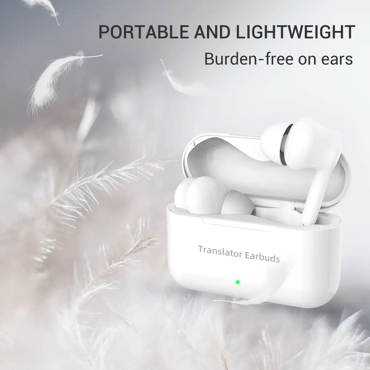 ANFIER M6 Translator Earbuds Language Translator Device 144 Languages | Rapid 0.5s Translation, Music & Calls - view 2