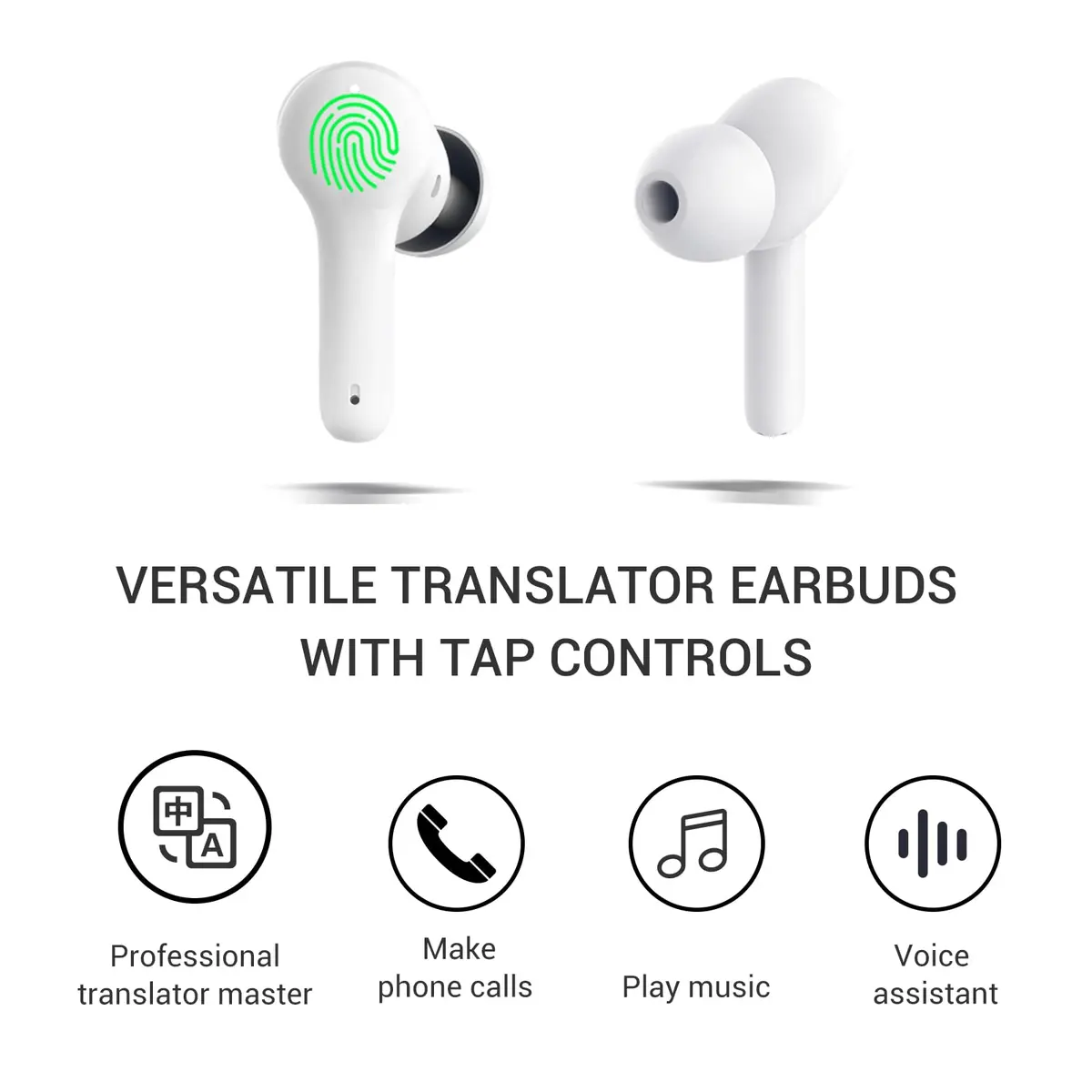 ANFIER M6 Translator Earbuds with Offline Package | 144 Languages & Accents, 0.5s Rapid Translation - view 4
