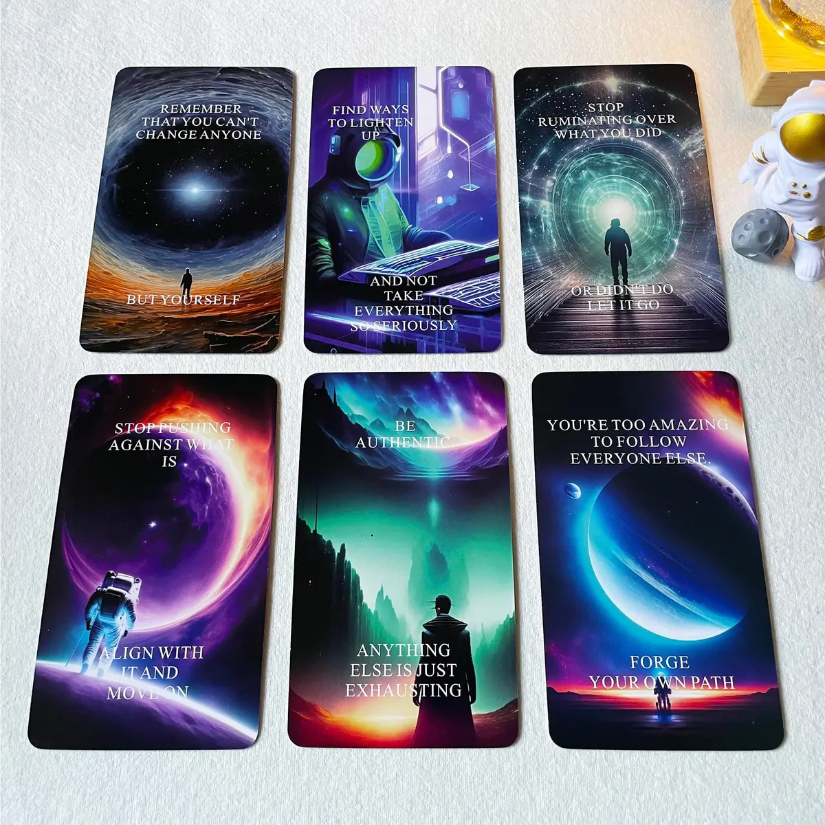 Qcsdckot Higher Self Messages Oracle Deck, Cosmic Oracle Cards, Positive Affirmations Cards Help You Create Your Best Life - view 5