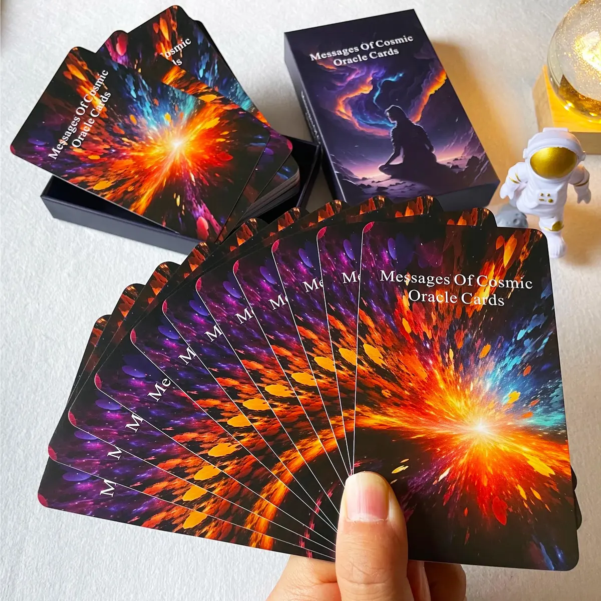 Qcsdckot Higher Self Messages Oracle Deck, Cosmic Oracle Cards, Positive Affirmations Cards Help You Create Your Best Life - view 3