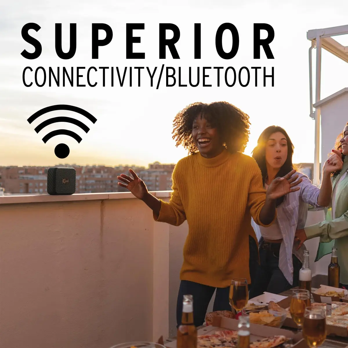 Klipsch The Austin Portable Bluetooth Speaker 10.5 cm (4.13"W) | IP67 Waterproof, 12-Hour Battery - view 6