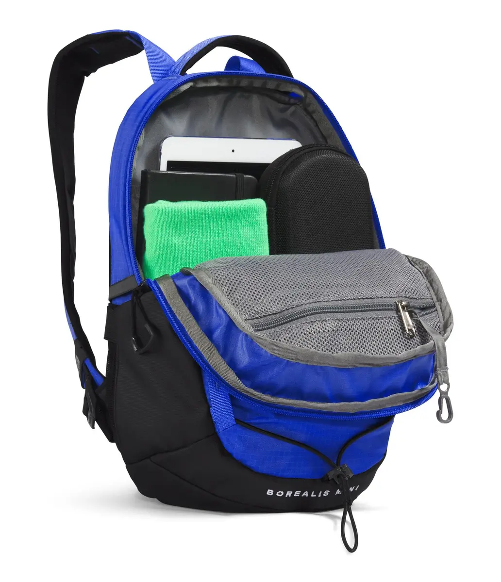 The North Face Mini Borealis Backpack 10L (Solar Blue/TNF Black) | Everyday Commuter Daypack - view 5