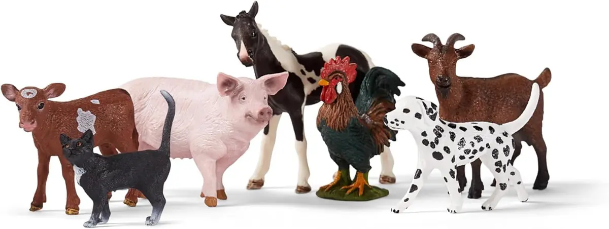 Schleich Farm World 7-Piece Farm Animal Playset 2.27 kg (5 lb) | Realistic Educational Toy Figures for Kids Ages 3+ - main product image