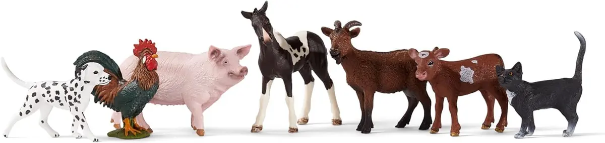 Schleich Farm World 7-Piece Farm Animal Playset 2.27 kg (5 lb) | Realistic Educational Toy Figures for Kids Ages 3+ - view 7