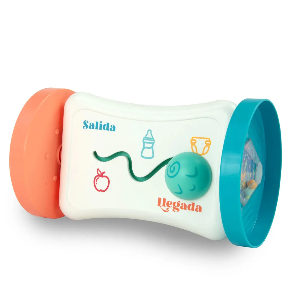 BEBÉ FUERTE Marathon Maze 2-in-1 Activity Mirror | Sensory & Bilingual Baby Toy for 3+ Months - main product image