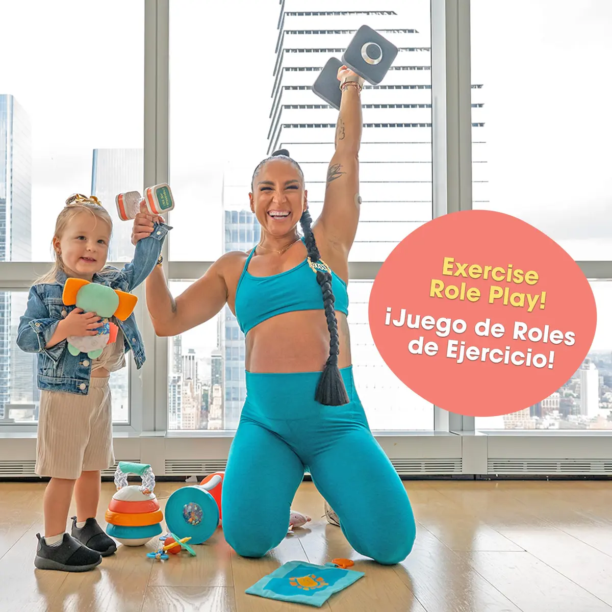 BEBÉ FUERTE Marathon Maze 2-in-1 Activity Mirror | Sensory & Bilingual Baby Toy for 3+ Months - view 6