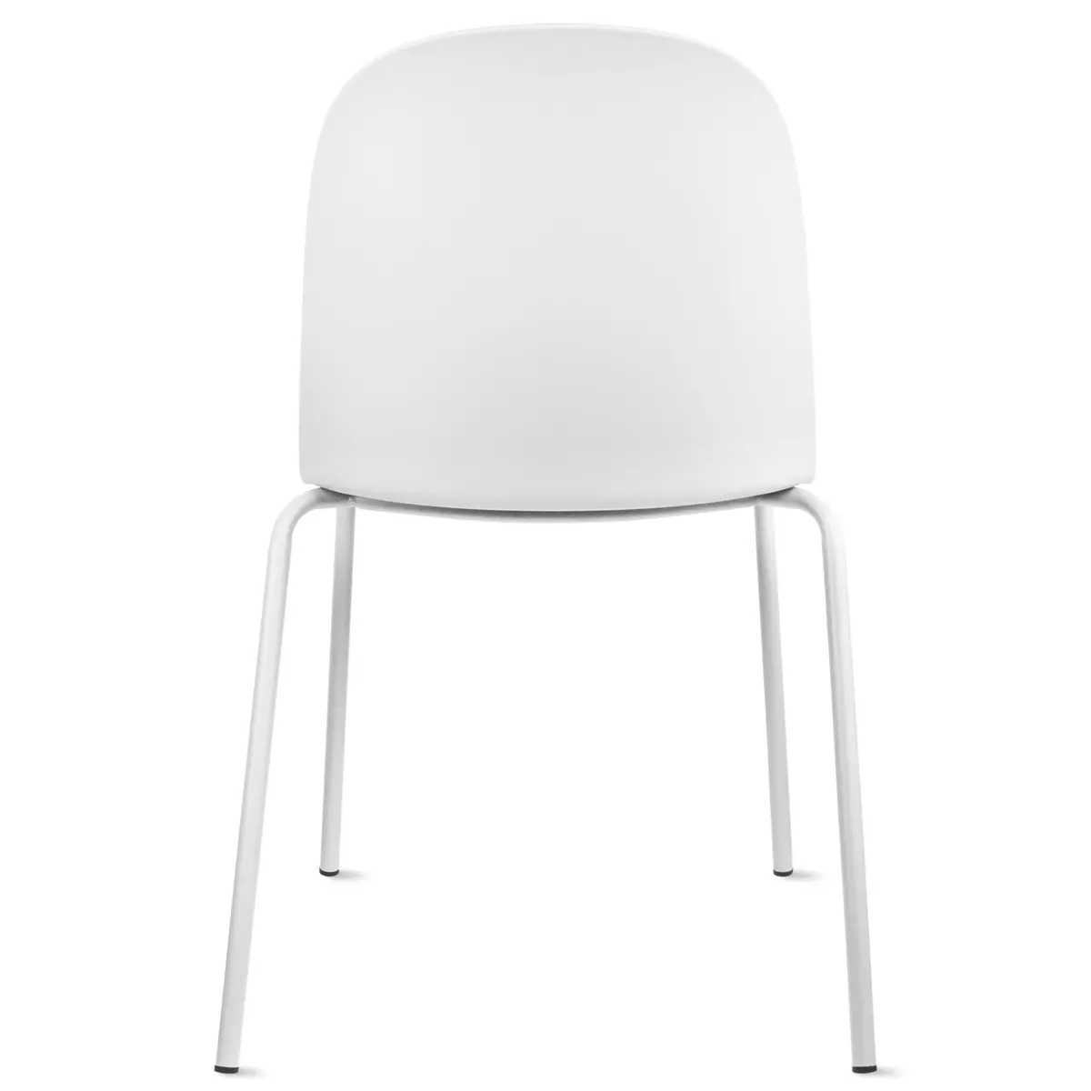 2xhome Modern Stackable Armless Dining Chair | Plastic Shell Seat with Metal Legs | Indoor or Outdoor Use - view 5