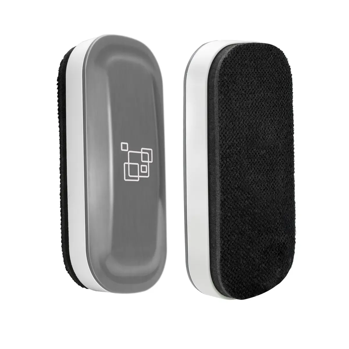 maxtek Magnetic Dry Erase Eraser 2-Pack | Gray, 12.7 cm (5 Inch) Length - main product image