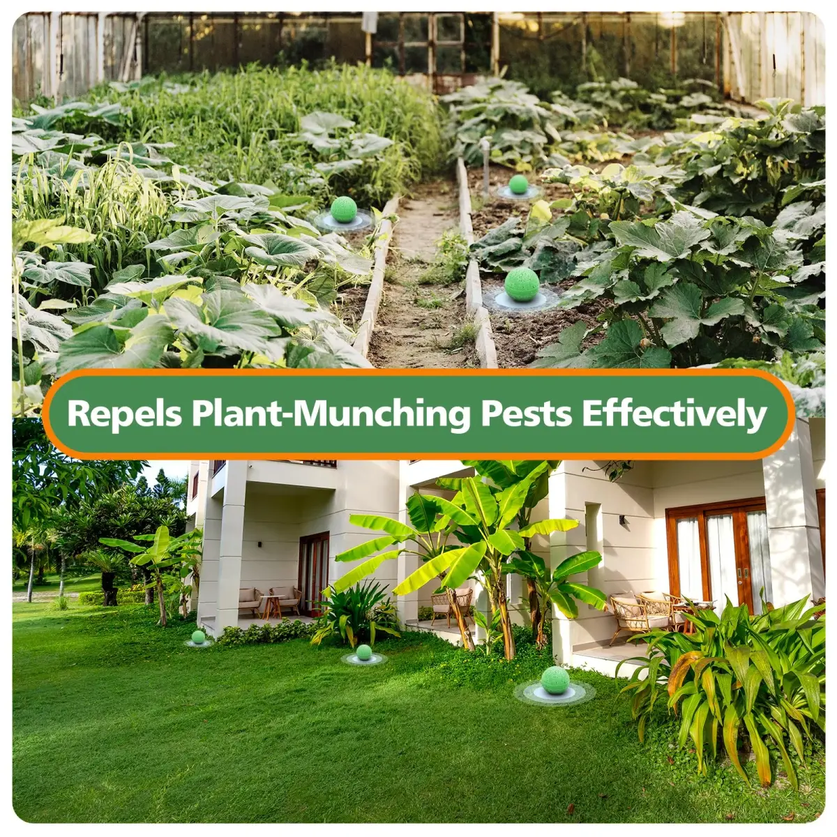 USKICH Natural Peppermint Oil Rabbit Repellent Pellets 20 Pack | 20 Count, 8 Gloves, 10 Mesh Bags - view 6