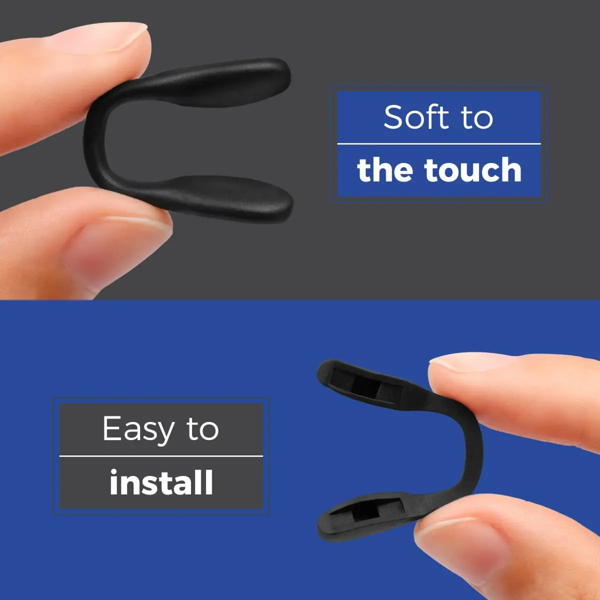 HILEEN Replacement Nose Pads for Oakley Sunglasses | 51mm x 8mm Black Silicone (2-Pack) - view 5