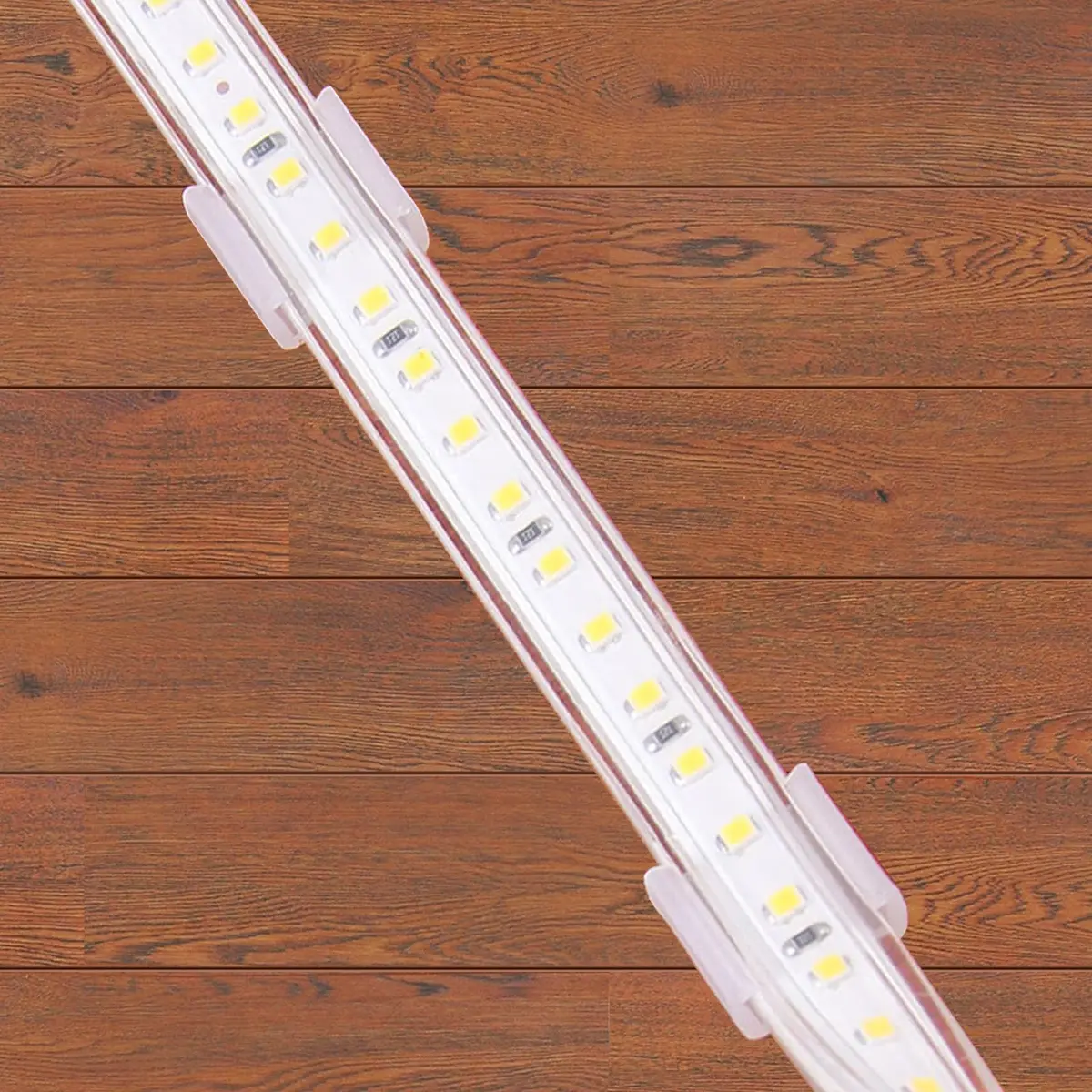 MECCANIXITY Waterproof LED Strip Mounting Clips Fit 10-12mm Strip | Translucent Polypropylene, 50pcs - view 5