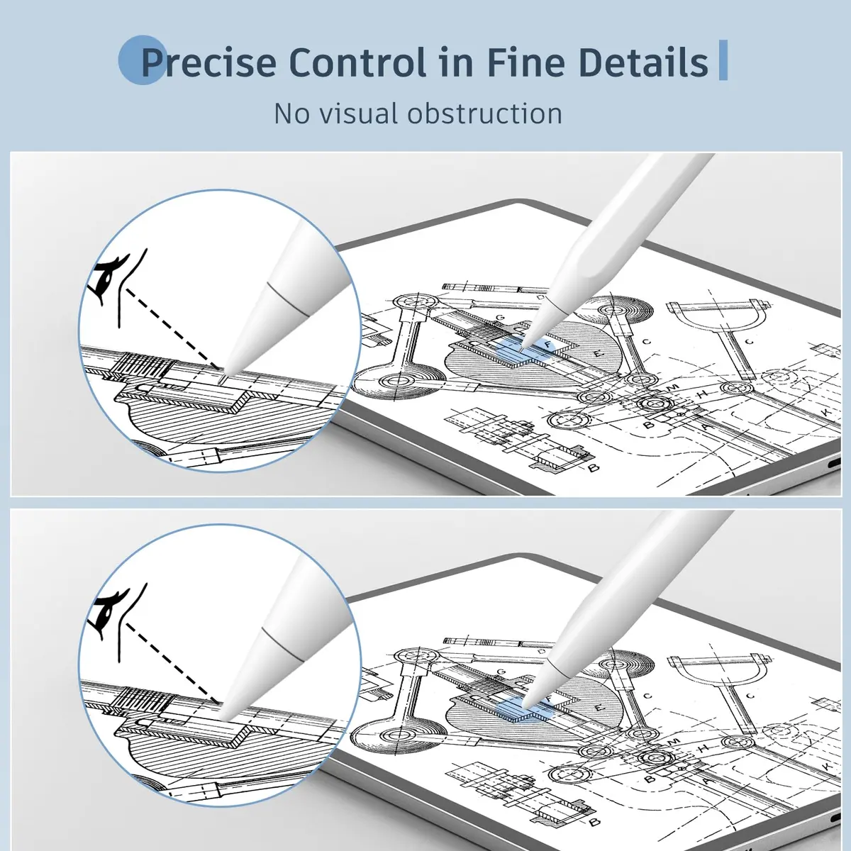 MEKO Replacement Pencil Tips for Apple Pencil 1st/2nd Gen | Precise, Wear-Resistant - view 4