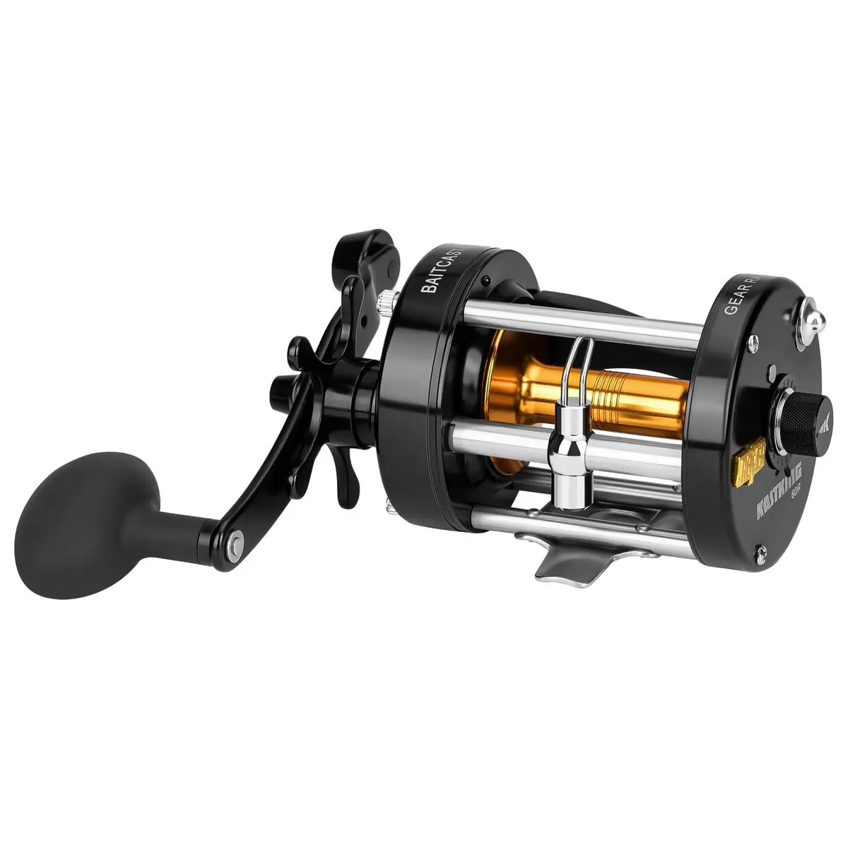 KastKing Rover Round Baitcasting Reel, 60 Size, Right, Black | Power & Durability for Freshwater & Saltwater - main product image