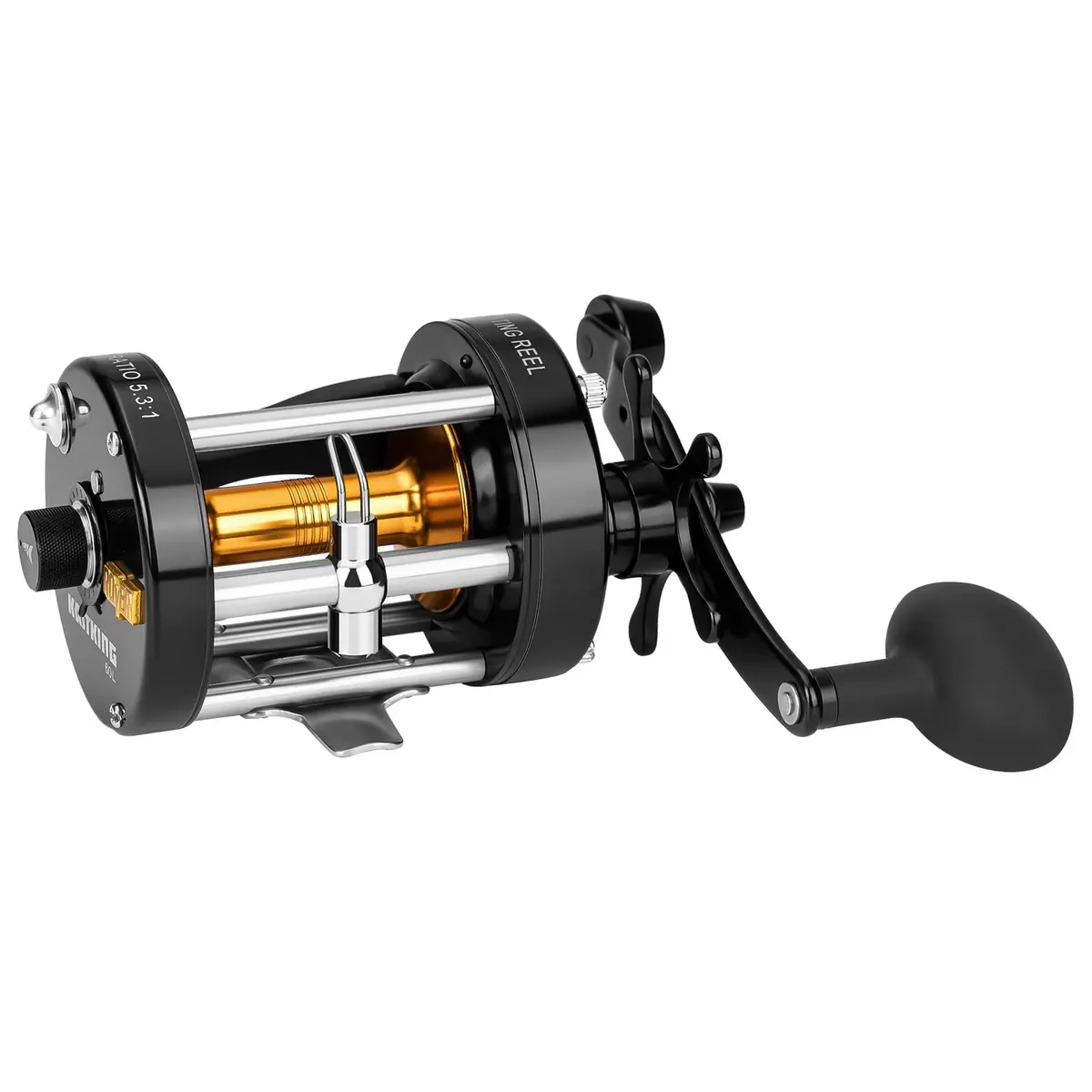 KastKing Rover Round Baitcasting Reel, 50 Size, Left, Black | Power & Durability for Freshwater & Saltwater - main product image