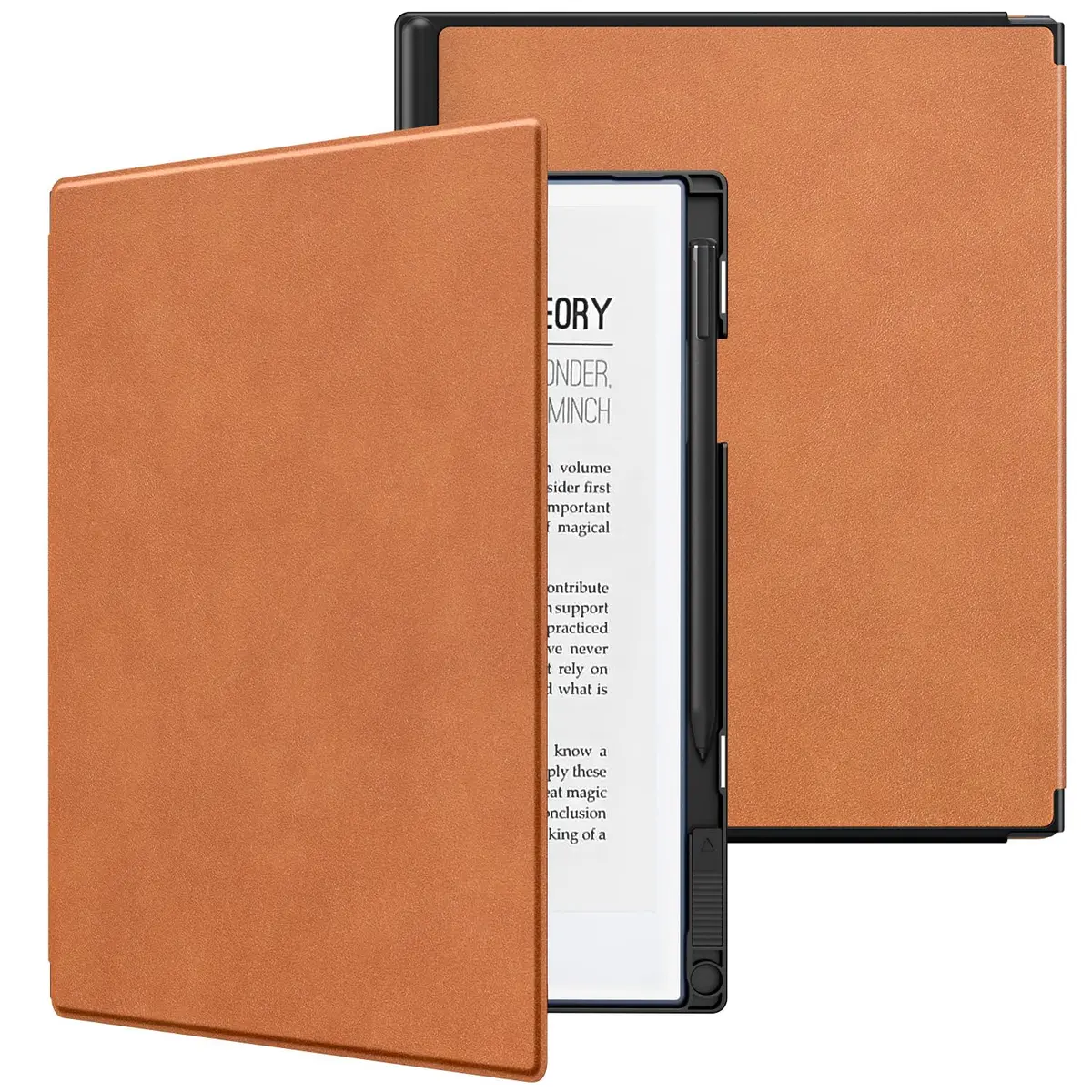 TiMOVO Case for Remarkable 2 10.3" 2020 with Pen Slot, Brown | Lightweight Hard Back Shell Protective Folio Cover - main product image