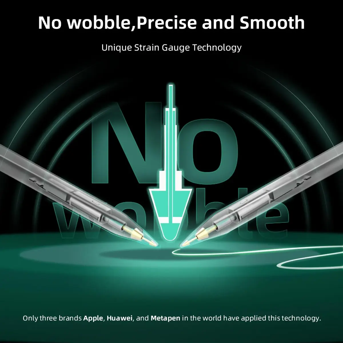 Metapen M3 Pro Stylus Pen with 4096 Pressure Levels & Tilt Function | Silver - view 3