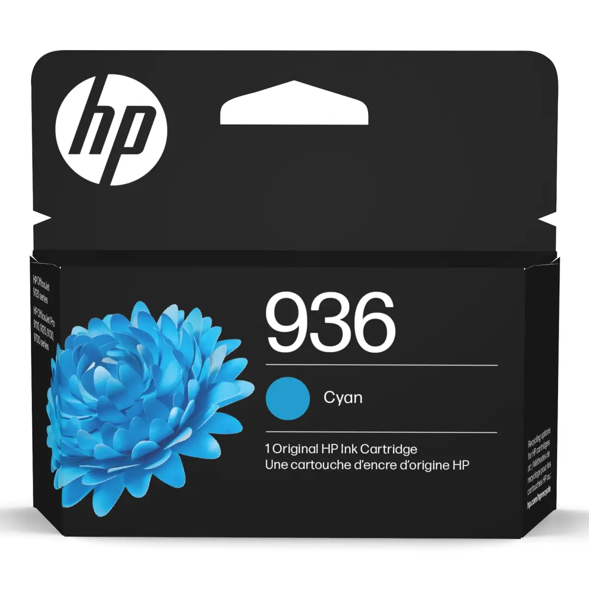 HP 936 Cyan Original Ink Cartridge | 800 Pages Yield | Fade-Resistant Prints - main product image