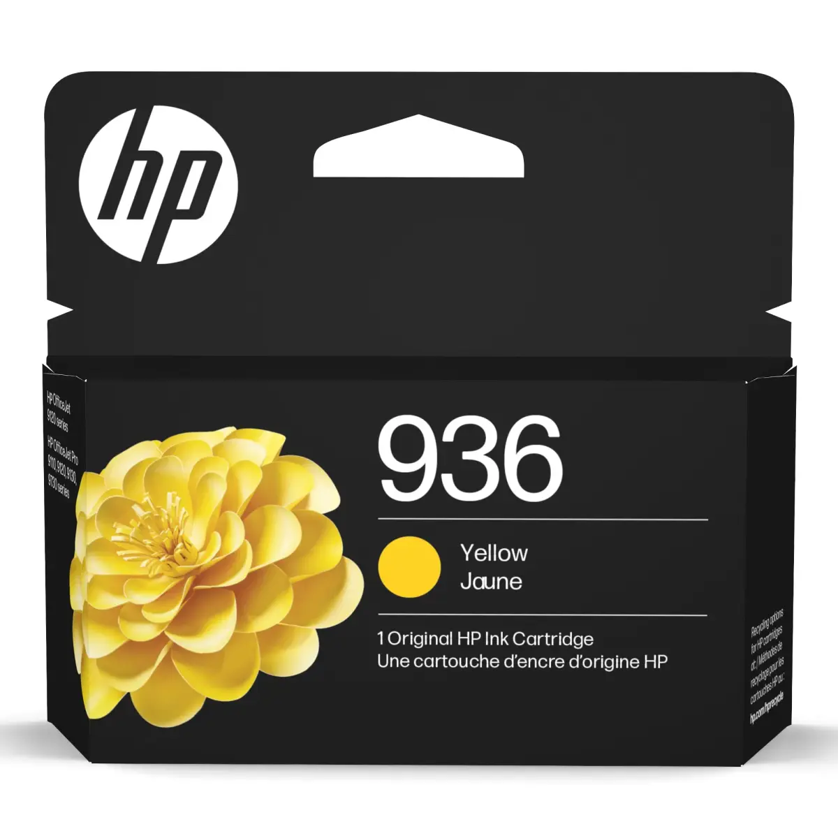 HP 936 Yellow Ink Cartridge | 800 Pages | Fade Resistant | Eligible for Instant Ink - main product image