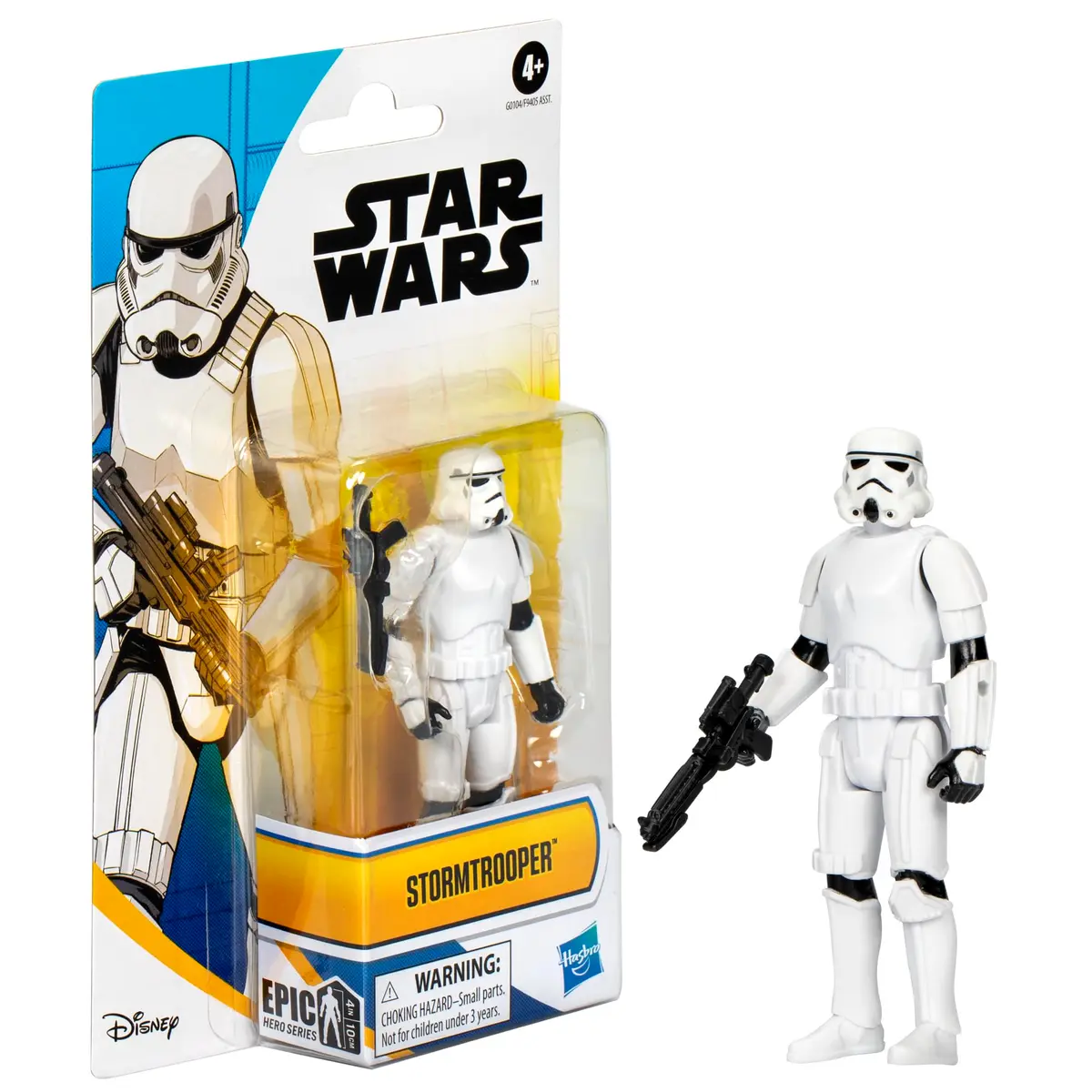 STAR WARS Epic Hero Series Stormtrooper 4-Inch (10 cm) Action Figure with Blaster Accessory | Poseable Play for Kids 4+ - view 3