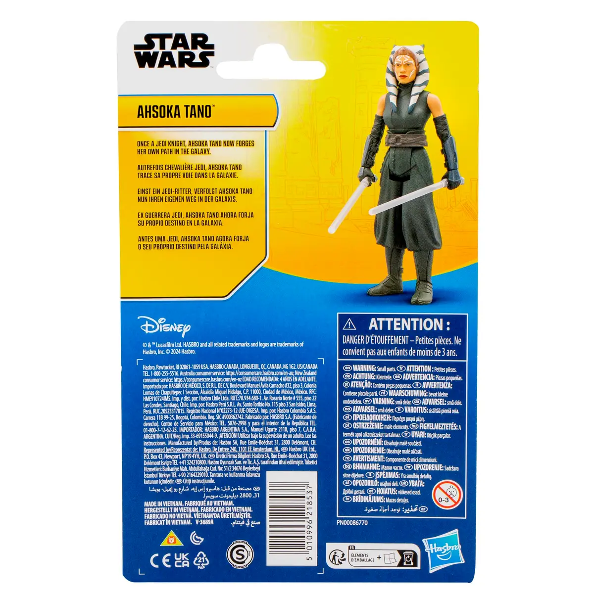 STAR WARS Epic Hero Series Ahsoka Tano 4-Inch Action Figure with 2 Accessories | Poseable Play for Kids 4+ - view 5
