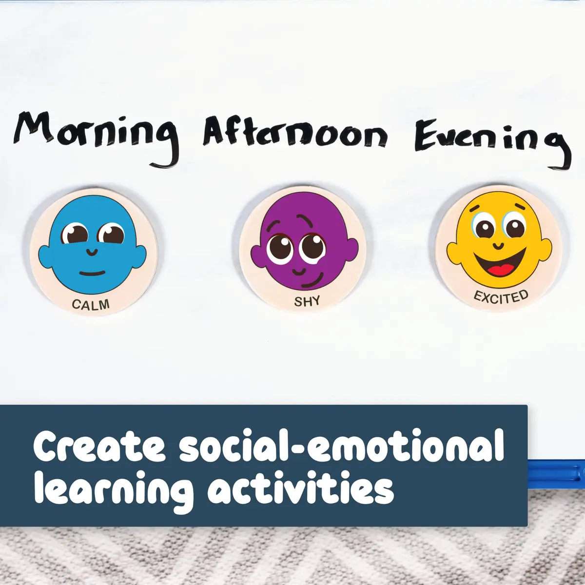 Spark & Wow Wooden Magnets, Emotions, Magnets for Kids 2+ | Social-Emotional Play - view 6