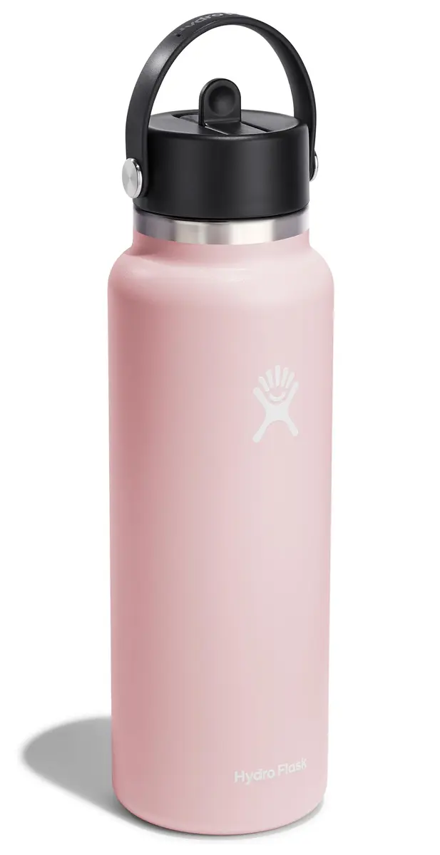 Hydro Flask Water Bottle - Insulated Stainless Steel - Wide Flex Straw Lid, Non Spill, Leakproof, and Refillable in 40 Oz Trillium - view 2