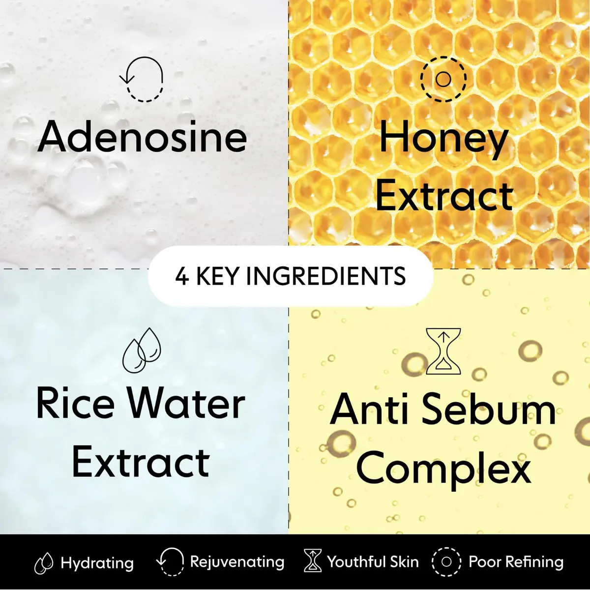 LOOPS Weekly Reset - Rejuvenating Korean Hydrogel Face Masks, 5pc | Hydrates & Refines Pores - view 5