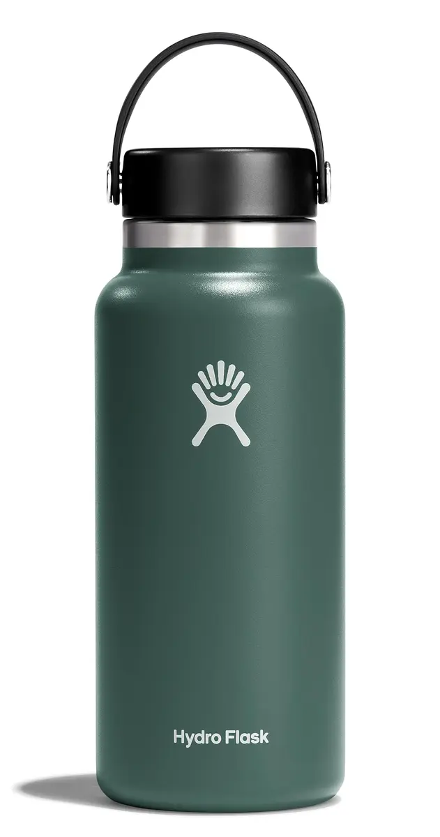 Hydro Flask Wide Mouth Flex Cap Water Bottle 32 Oz (946 ml) | Insulated Stainless Steel, Fir - main product image