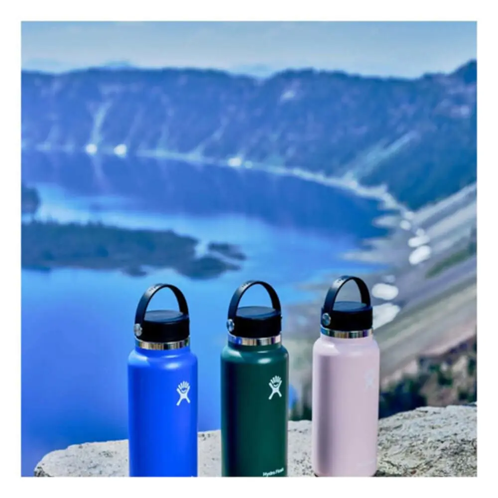 Hydro Flask Wide Mouth Flex Cap Water Bottle 32 Oz (946 ml) | Insulated Stainless Steel, Fir - view 2
