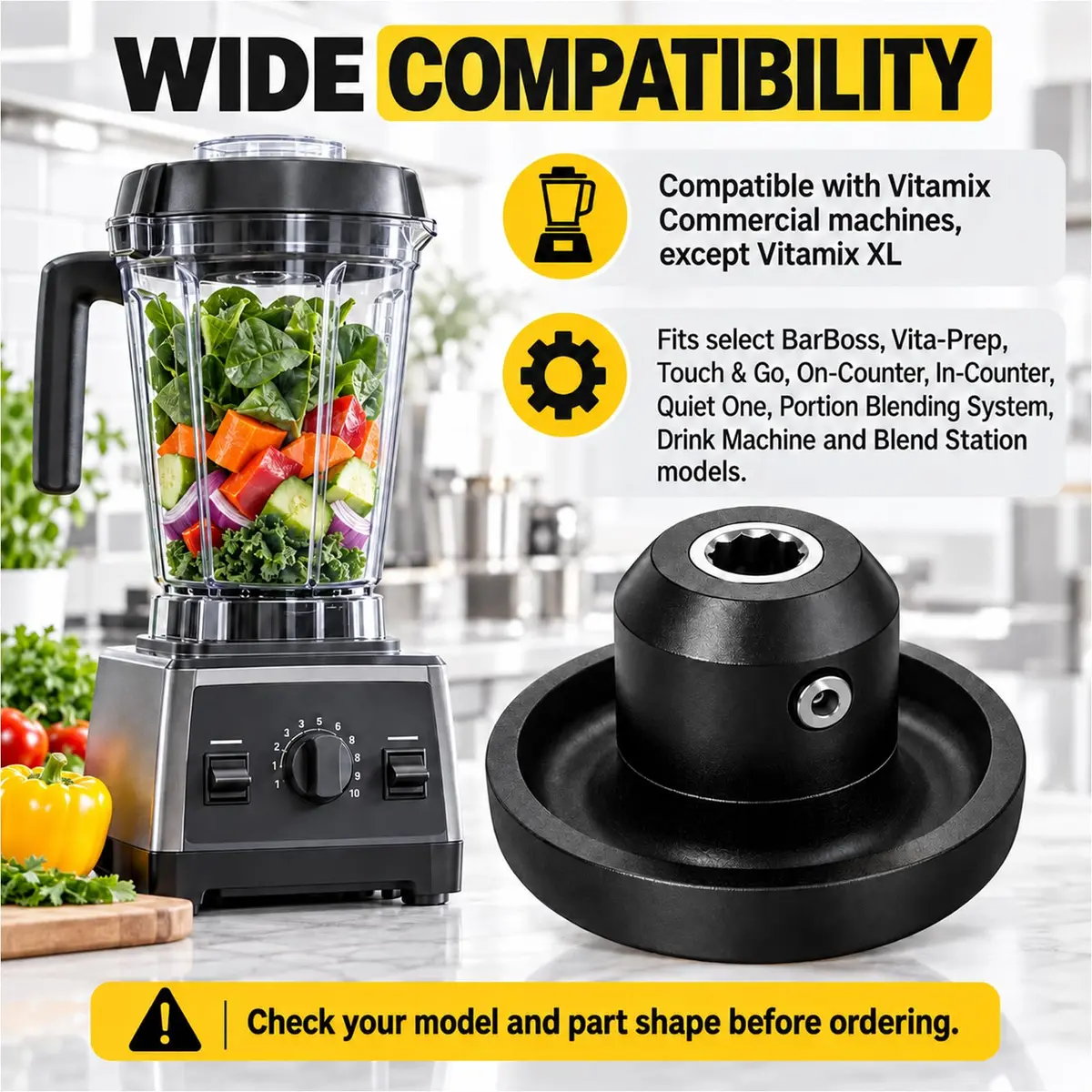 Opzour Blender Drive Socket Kit for NutriBullet RX NB-301S 1700W | Restores Power & Blending - view 3