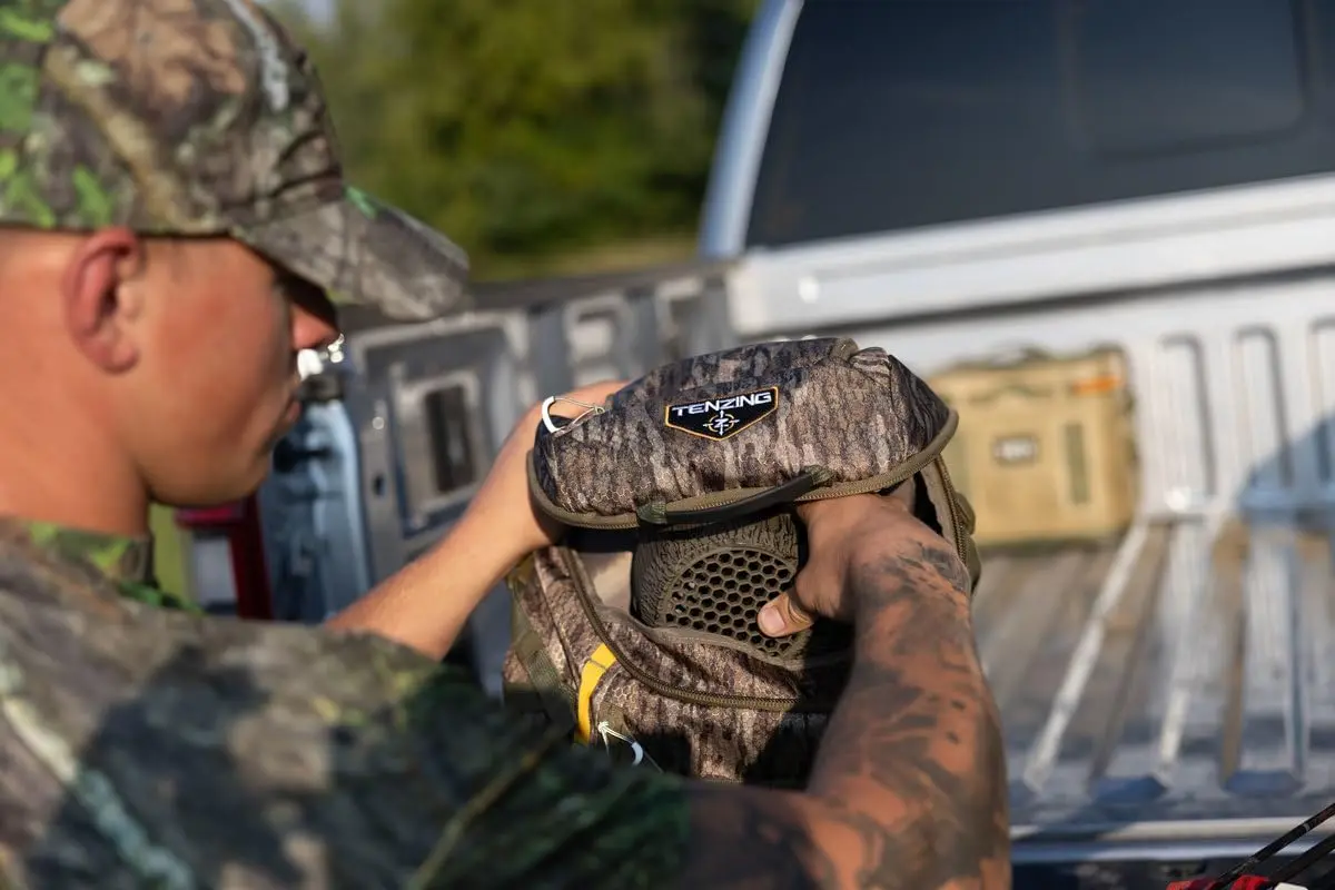 TENZING 1500 Whitetail Day Pack, Olive Green | Hunting Backpack with 4 Compartments & 10 Pockets - view 4