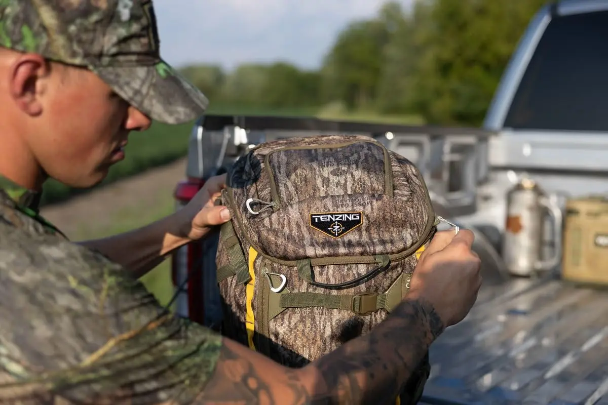 TENZING 1500 Whitetail Day Pack, Olive Green | Hunting Backpack with 4 Compartments & 10 Pockets - view 2