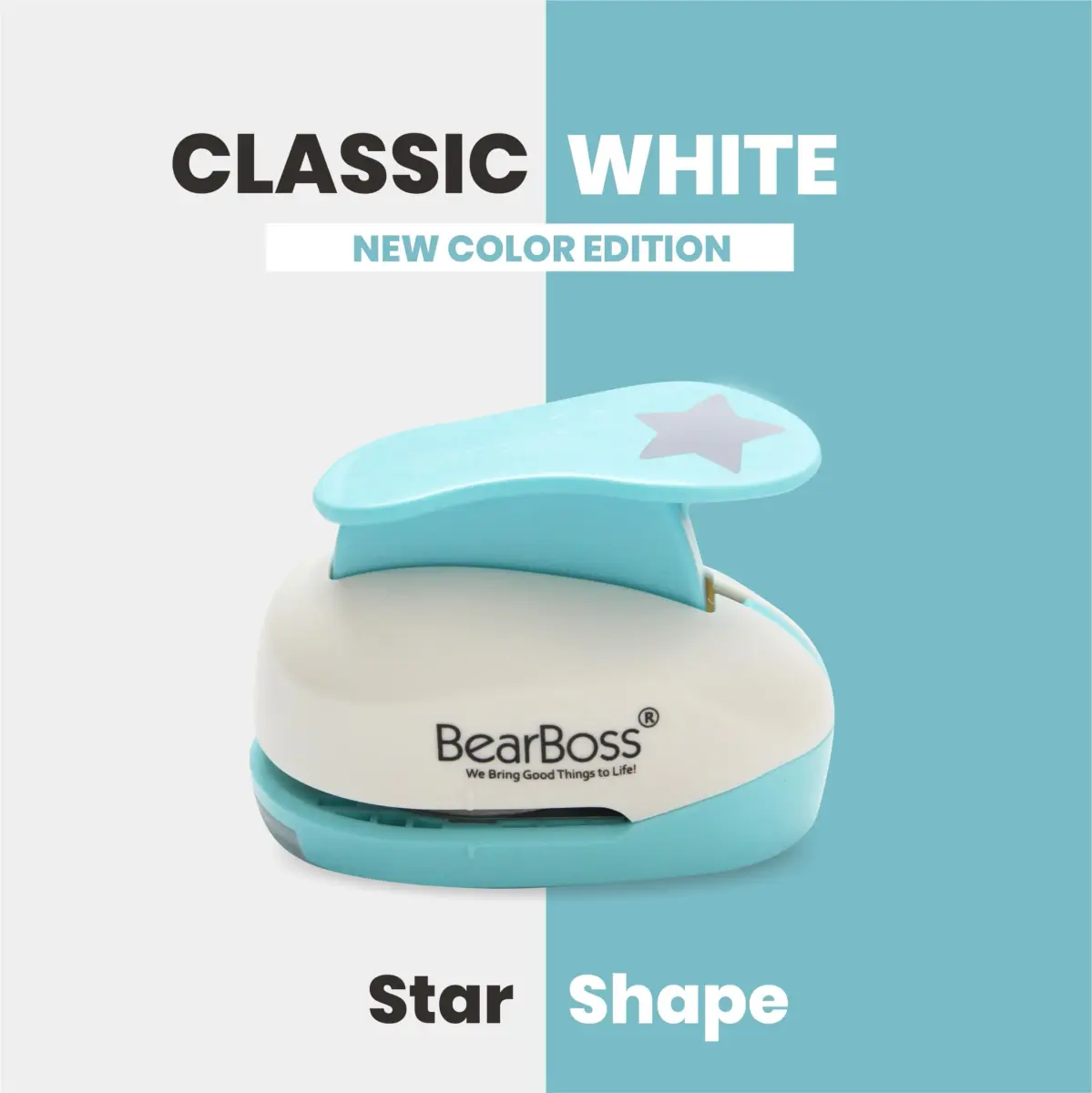 BearBoss Star Paper Punch 2 Inch | Handmade Scrapbook Paper Puncher for Card Making & DIY Crafts - view 3