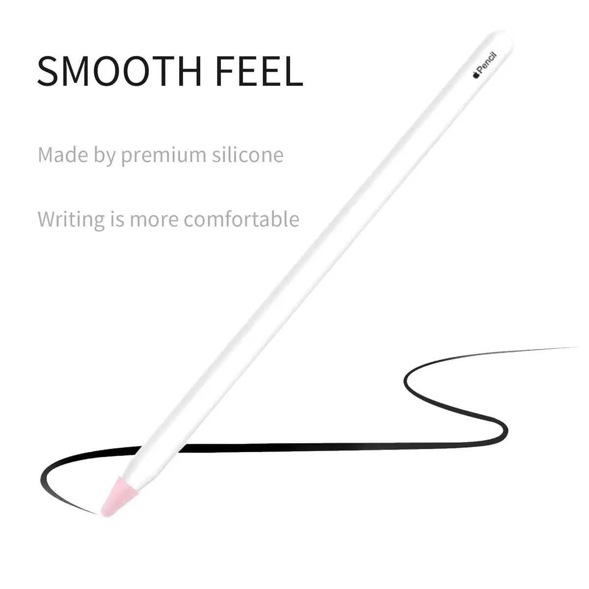 YBSUCLD Silicone Pencil Nib Sleeves for Apple Pencil 1/2/Pro/USB-C, Pink (100 Count) - view 5