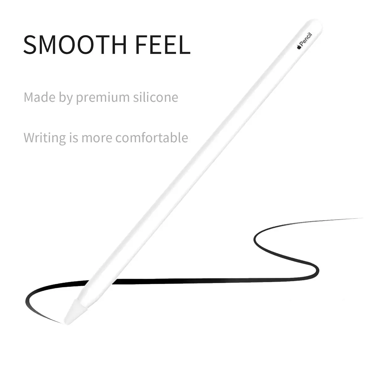 YBSUCLD Silicone Pencil Nib Sleeves for Apple Pencil 1/2/Pro/USB-C, 100pcs (20g) | Protects Screen & Extends Tip Life - view 5