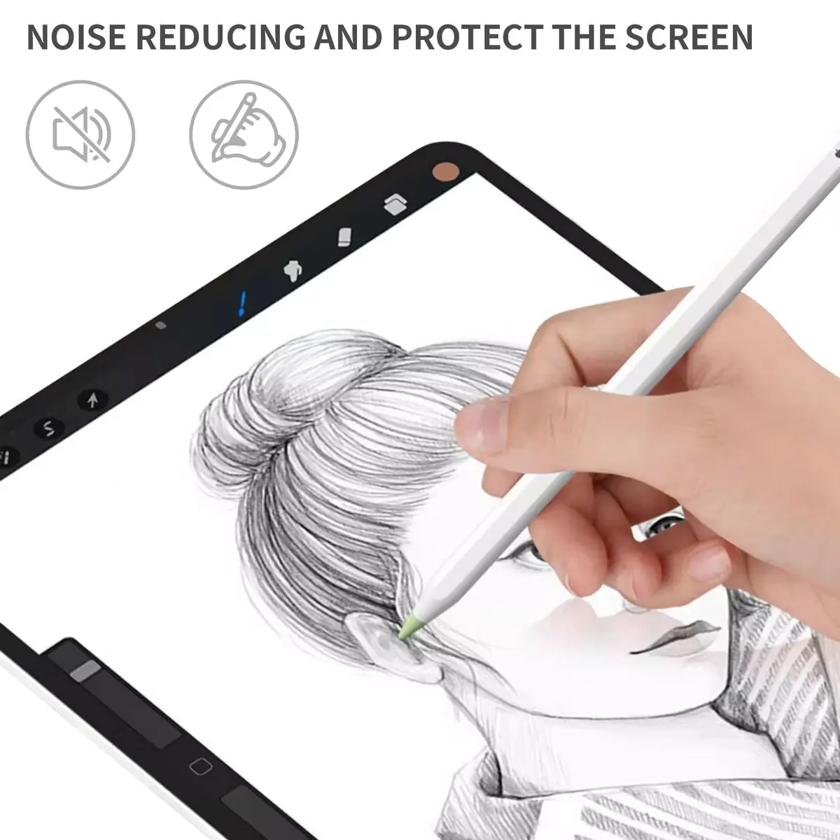 YBSUCLD 100pcs Silicone Pencil Nib Sleeve for Apple Pencils 1/2/pro/USB-C | Screen Friendly & Durable - view 3