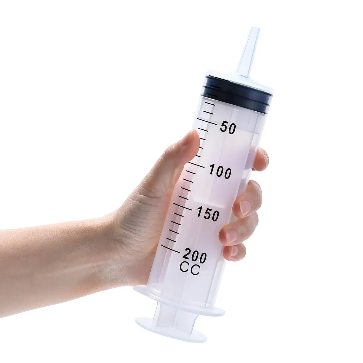 A AKRAF 200ml Reusable Syringe with Tip Adapters | Leak-Proof, Hygienic, Large Plastic Garden Syringe - view 6