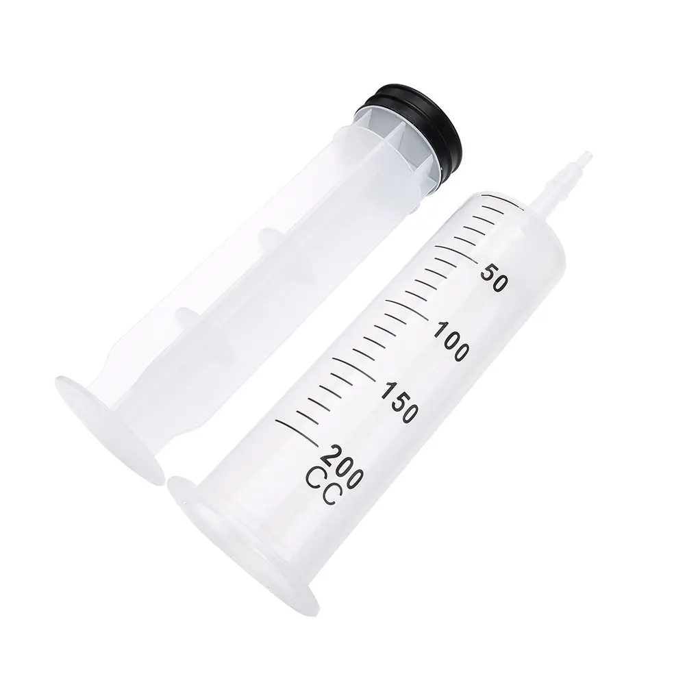 A AKRAF 200ml Reusable Syringe with Tip Adapters | Leak-Proof, Hygienic, Large Plastic Garden Syringe - view 2