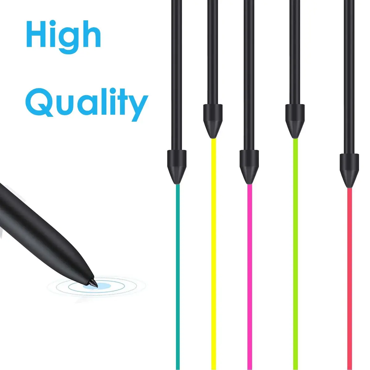 CaoXiong Titanium Alloy S Pen Nibs for Samsung Galaxy Tab S6 Lite Stylus Pen Tips with Tweezer (5 Pcs) - view 6