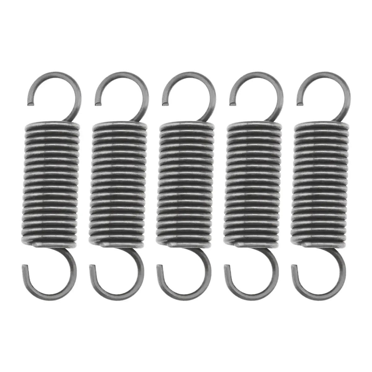 The Lord of the Tools Tension Springs with Hooks 50mm (1.97") Length, 12mm (0.47") OD, 1.5mm Wire Diameter Stainless Steel Dual Hooks | 5-Piece Set for Assembly & Repair - main product image