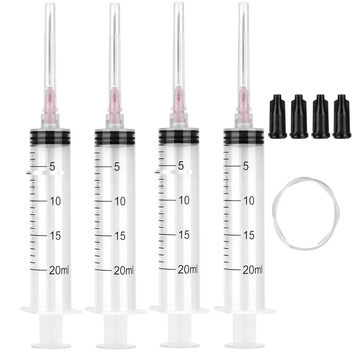 A AKRAF Disposable Syringes 20ml with Needle 18G 1.5" | Sterile Lab & Craft Tool - main product image